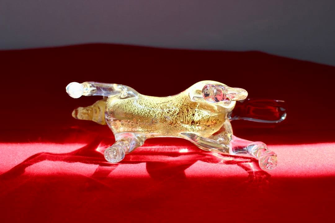 ガラスコレクション【クラタクラフトグラス　馬　置物】