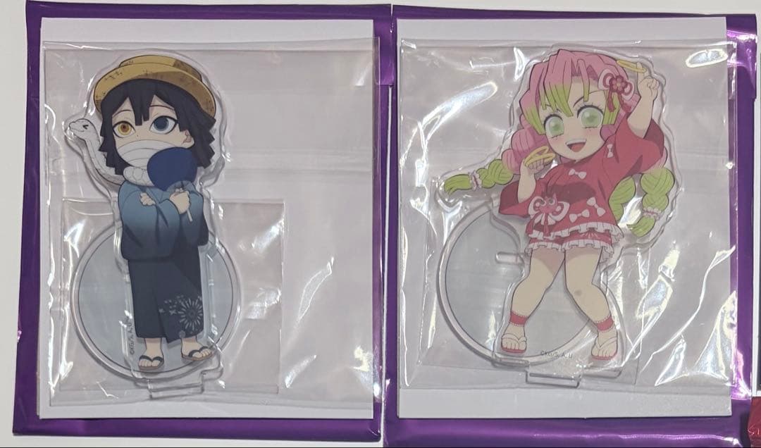 【新品/匿名配送】鬼滅の刃 伊黒小芭内・甘露寺蜜璃 グッズセット