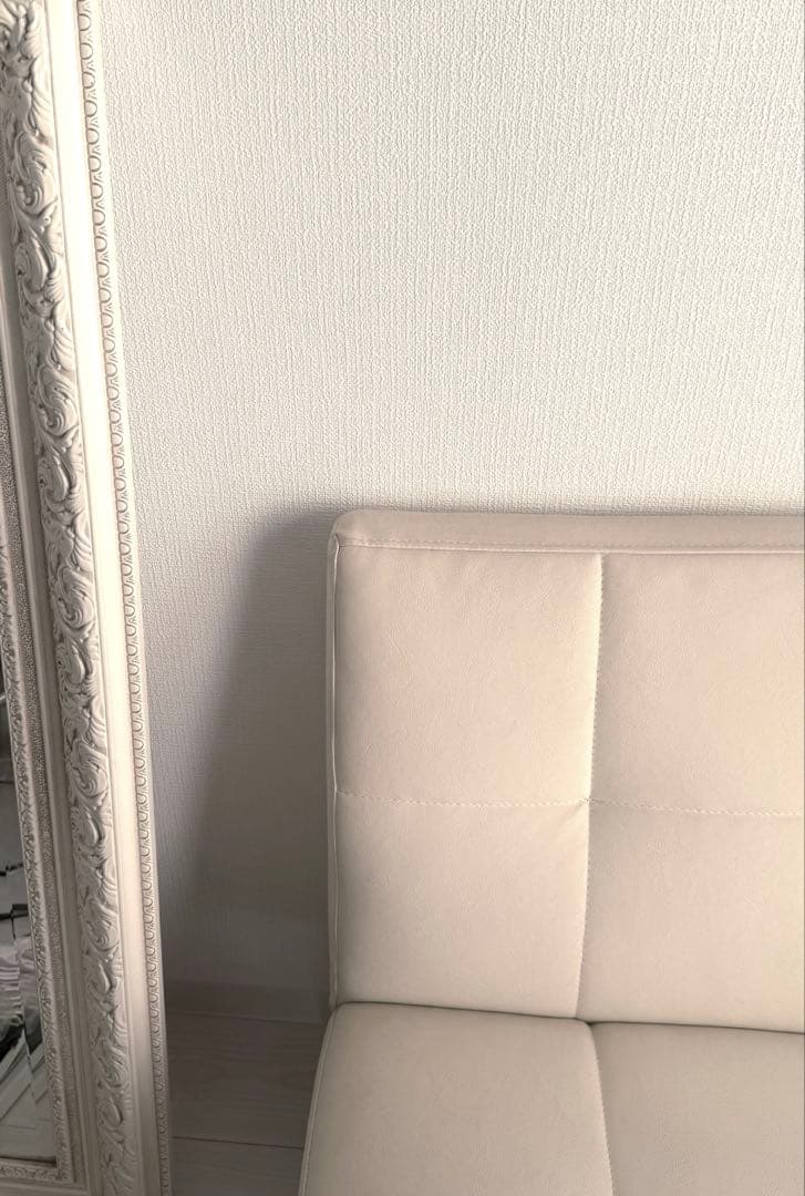 2人がけミニソファ★Carol ★ホワイト★美品