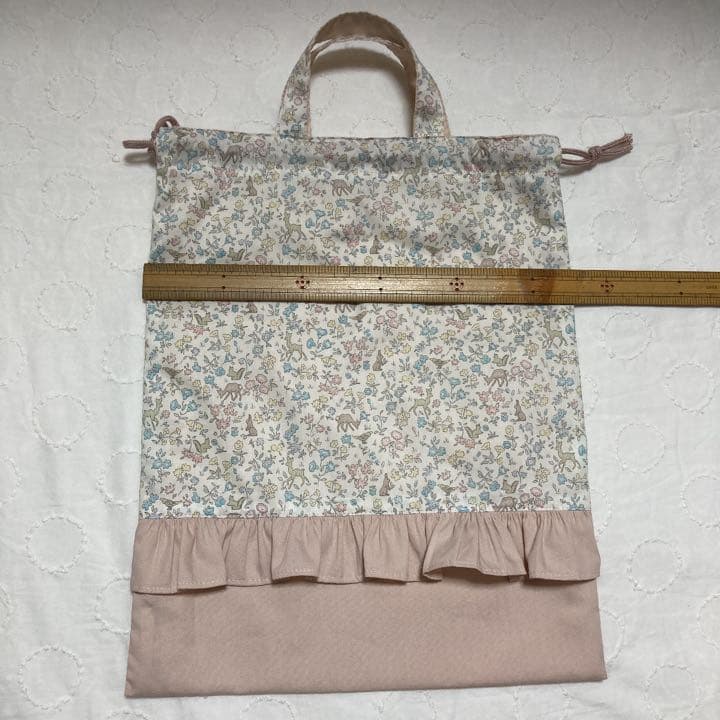 リバティ　フリル　体操袋　ランチョンマット　ハンドメイド