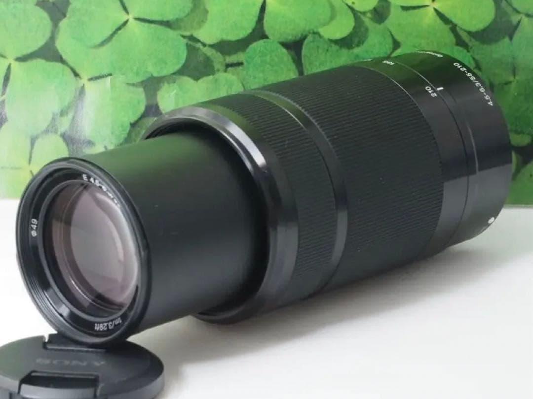 【美品】ソニー⭐️E 55-210mm F4.5-6.3OSS望遠レンズ　ブラック