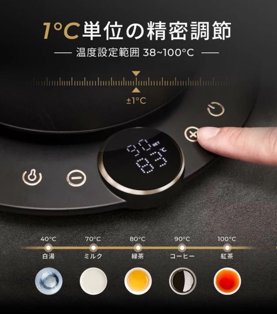 電気ケトル エペイオス コーヒー 0.9L 細口 スタイリッシュ 電気ポット