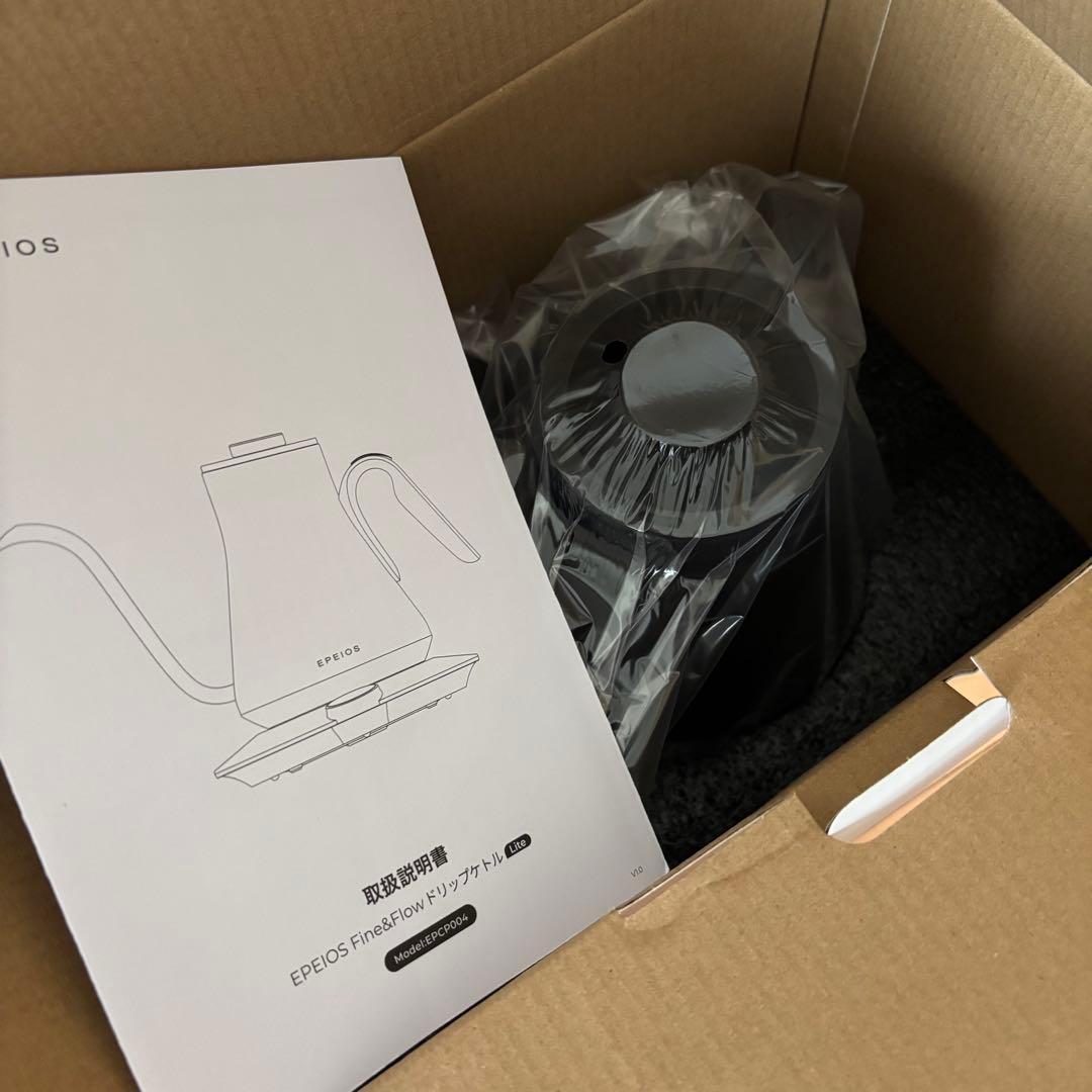 電気ケトル エペイオス コーヒー 0.9L 細口 スタイリッシュ 電気ポット