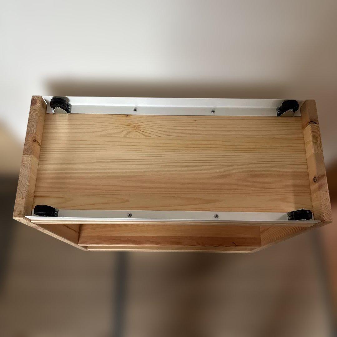 無印良品 パイン材デスク デスクワゴンセット1