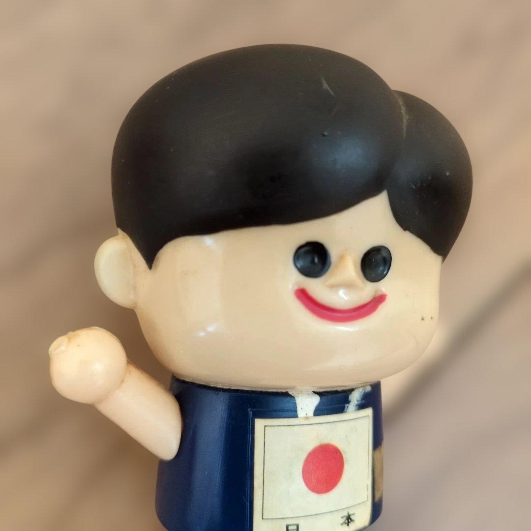 【当時物】ナショナル坊や ソフビ 1964年 東京オリンピック刻印 昭和レトロ