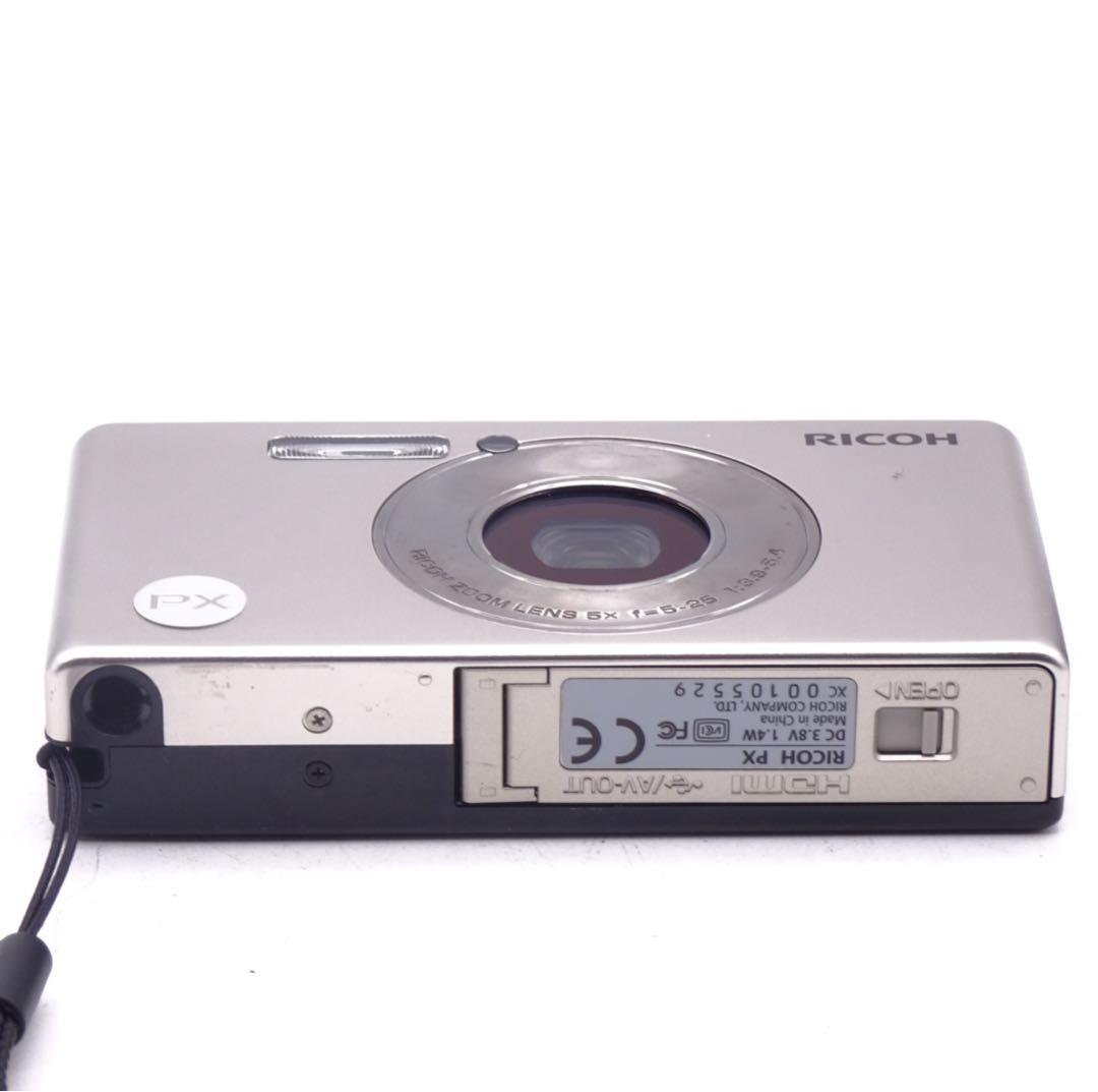 【動作確認済】 RICOH PX コンパクトデジタルカメラ シルバー