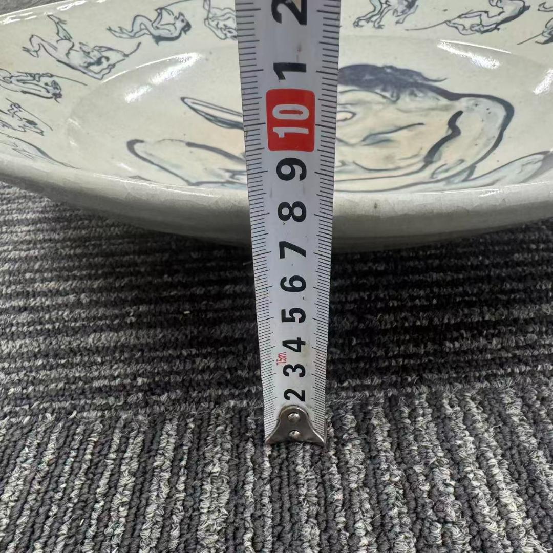 希少！　椿窯　河童 曼陀羅　大皿　共箱