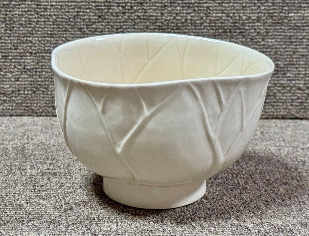 燦光窯 蓮葉 茶碗 井川和夫 造