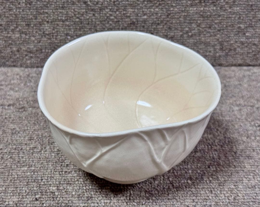 燦光窯 蓮葉 茶碗 井川和夫 造