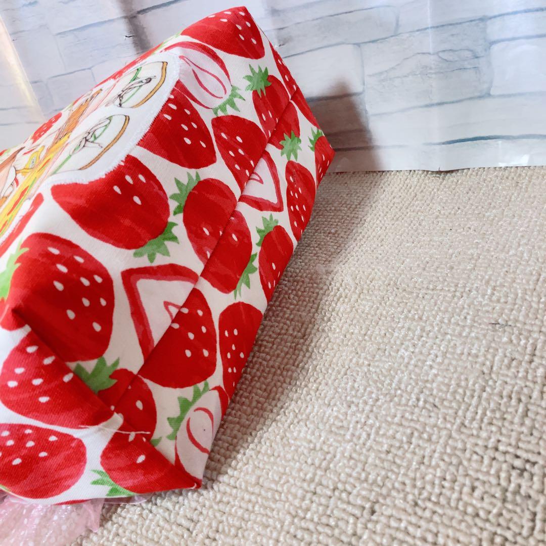 さ*ー様 あんこちゃん巾着バッグ　コヤンイサムチョン　ハンドメイド　いちごいっぱ
