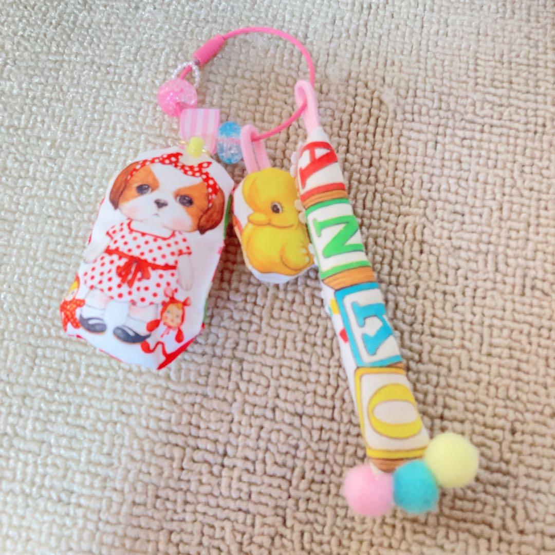さ*ー様 あんこちゃん巾着バッグ　コヤンイサムチョン　ハンドメイド　いちごいっぱ