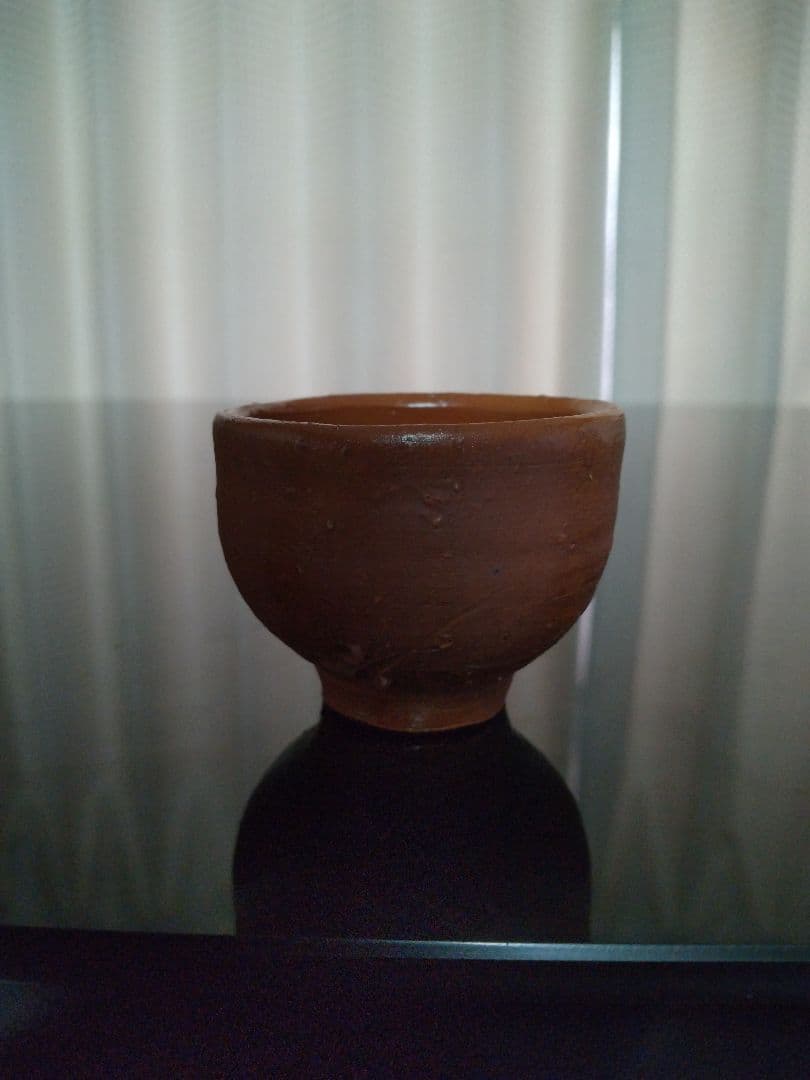 【備前焼 ぐい呑②】人間国宝 藤原 啓 ( 送料無料！)