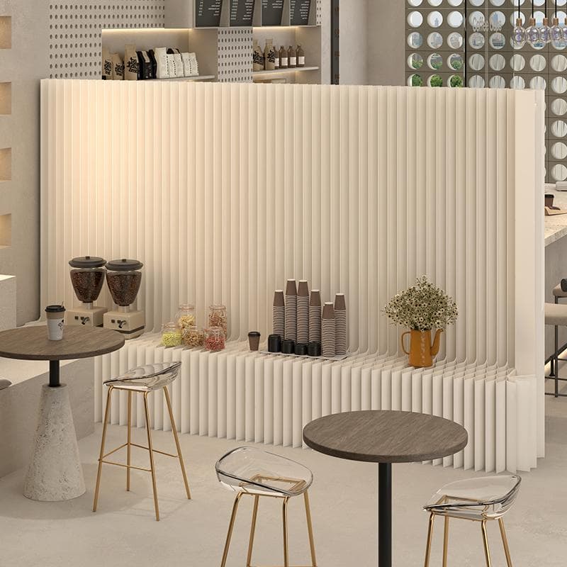 紙製パーテーション陳列展示台高さ1.5ｍ長さ2-3ｍ組立不要折りたたみ衝立仕切り