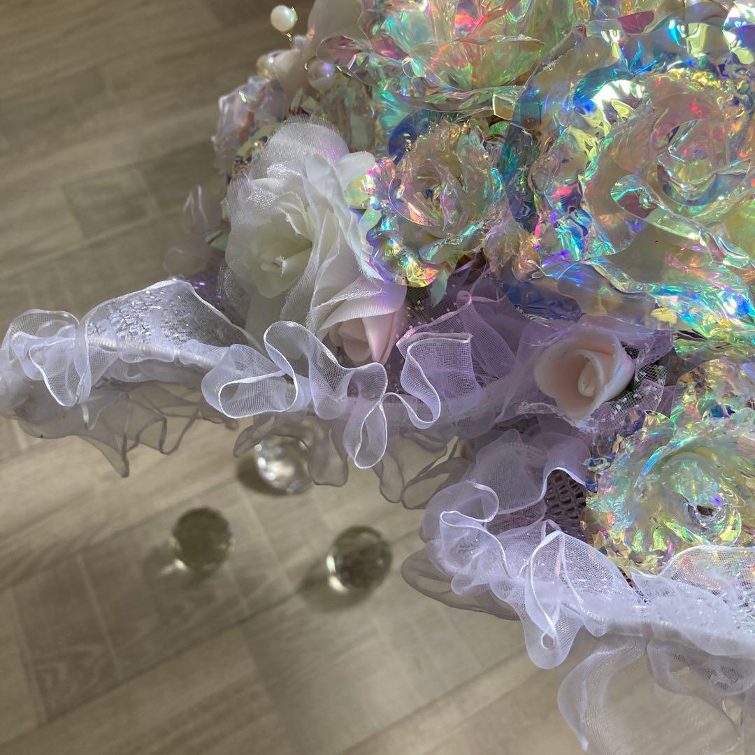 フラワーアレンジメント　ブーケ　キラキラ　花束　オーロラ