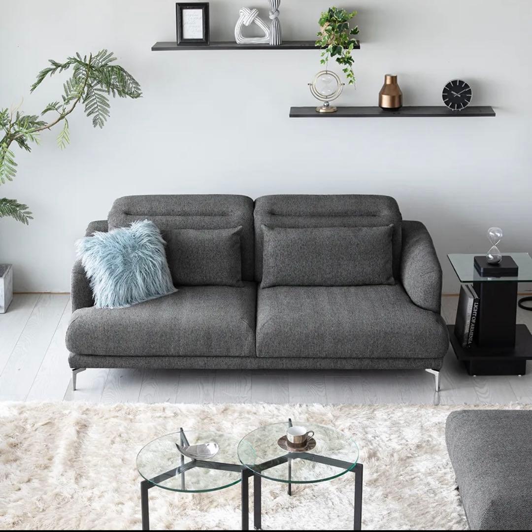 アルモニアLario リクライニング3人掛けソファオットマン別売り