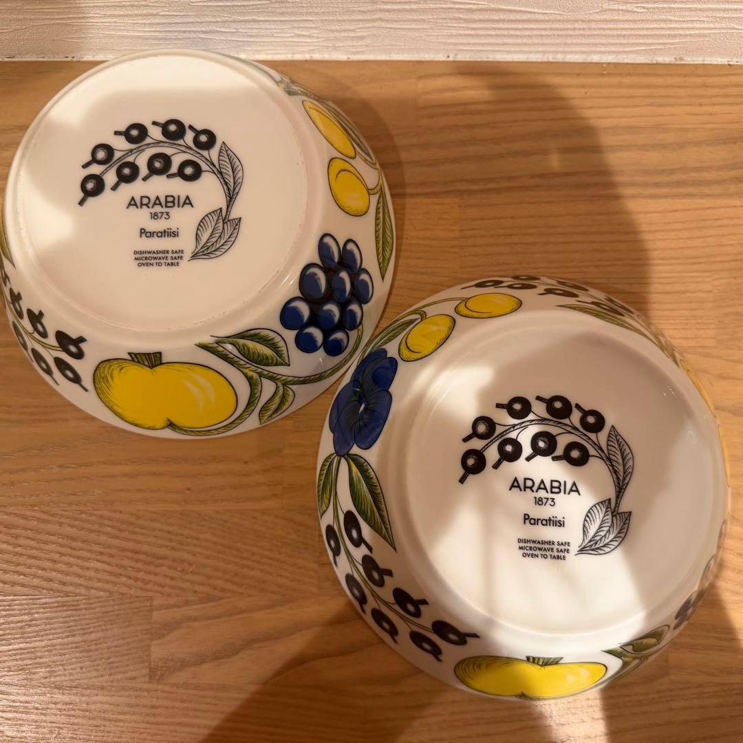 【美品】ARABIA パラティッシ 16.5cm プレート 4枚セット 北欧食器