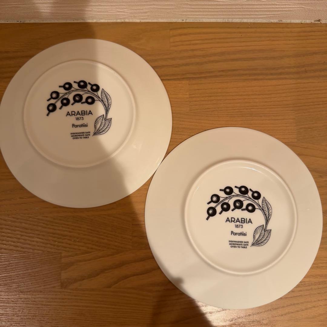 【美品】ARABIA パラティッシ 16.5cm プレート 4枚セット 北欧食器
