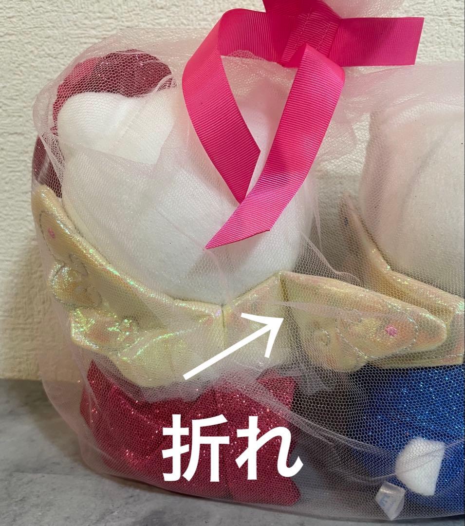 ロ　キティ 収納ボックス兼椅子ドレスのぬいぐるみミスドコラボぬいぐるみストラップ