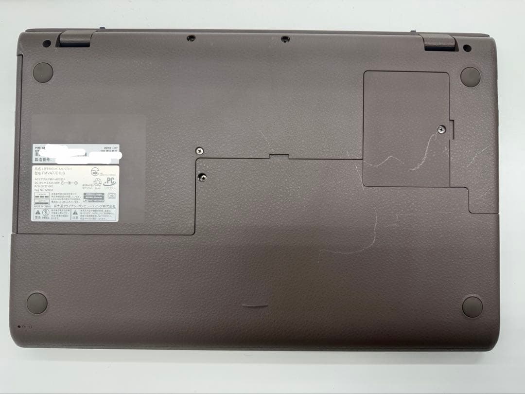 【ジャンク】ノートパソコン　FMVA77D1LG