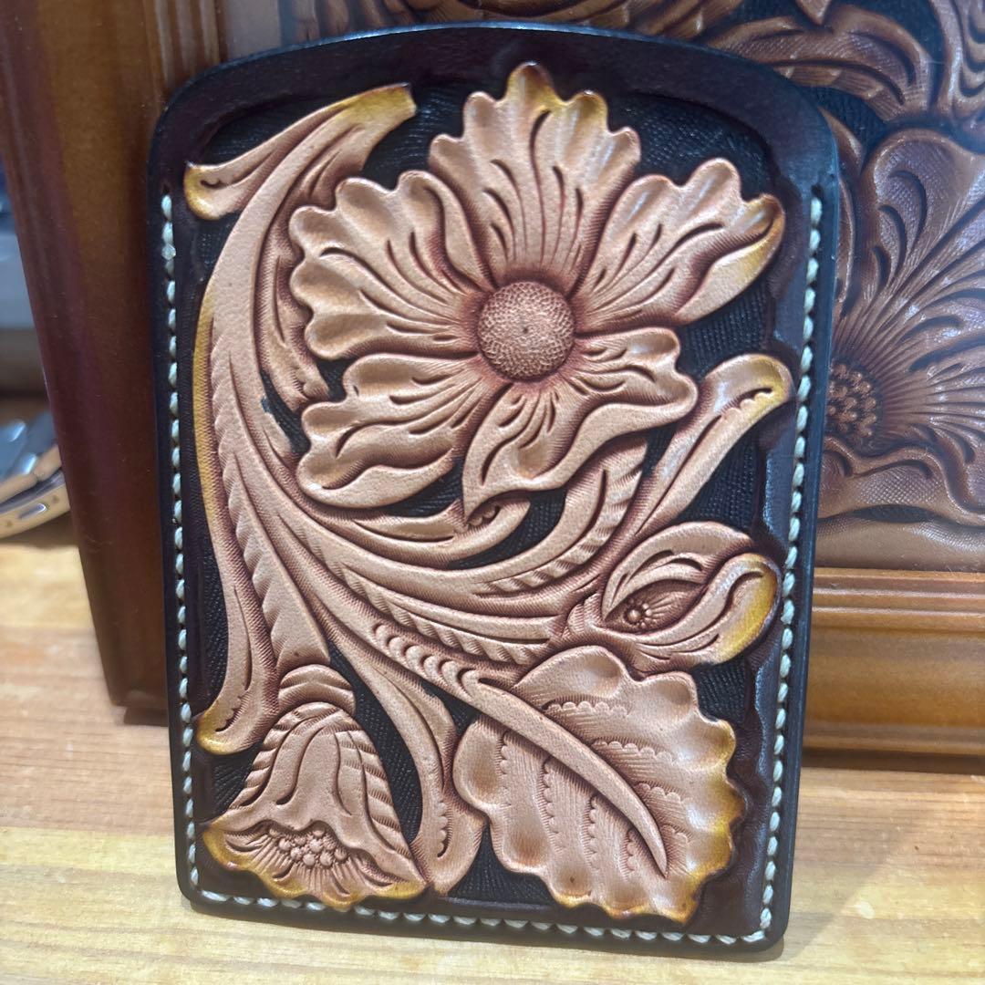 レザークラフト　名刺入れ