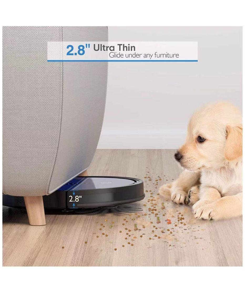 高吸水性 2500Pa ロボット掃除機 超スリム ドロップセンサー