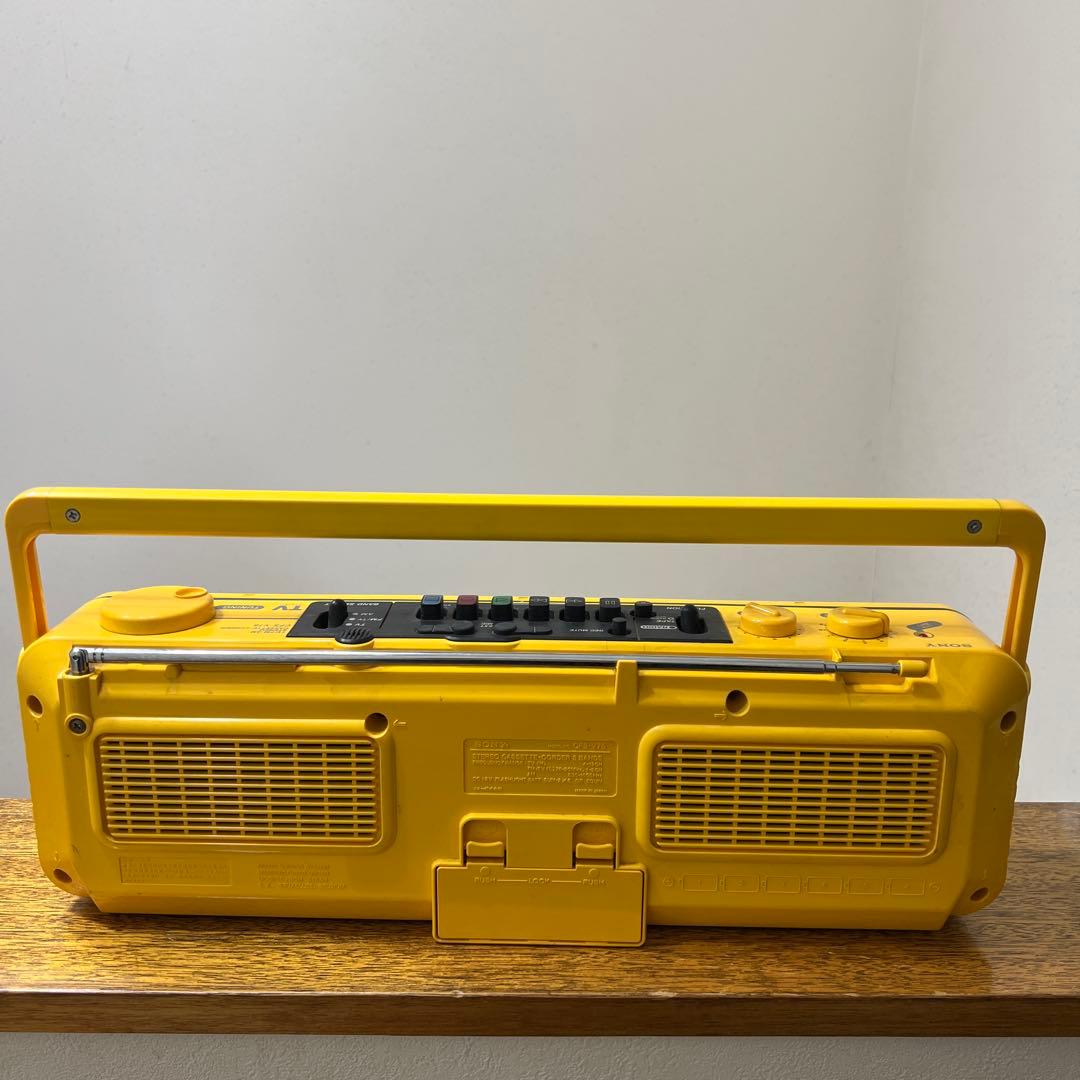 SONY CFS-V75 カセットラジオ イエロー