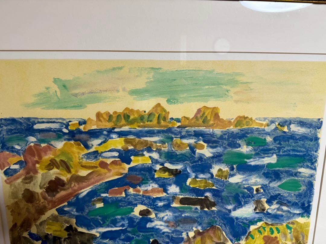 【O-2264】小林和作 房州の海 絵画 洋画 油彩画