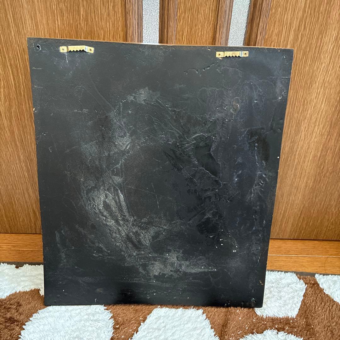 風景画 リアリズムスタイル 金色フレーム　立体アート