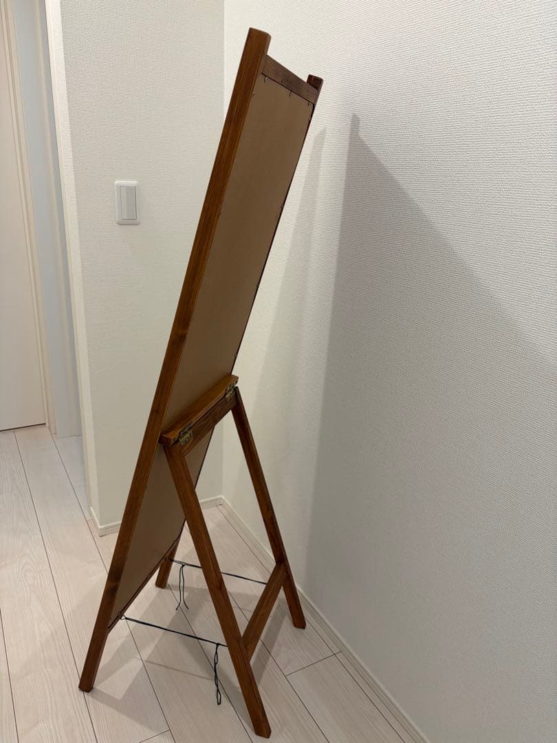 木製スタンドミラー