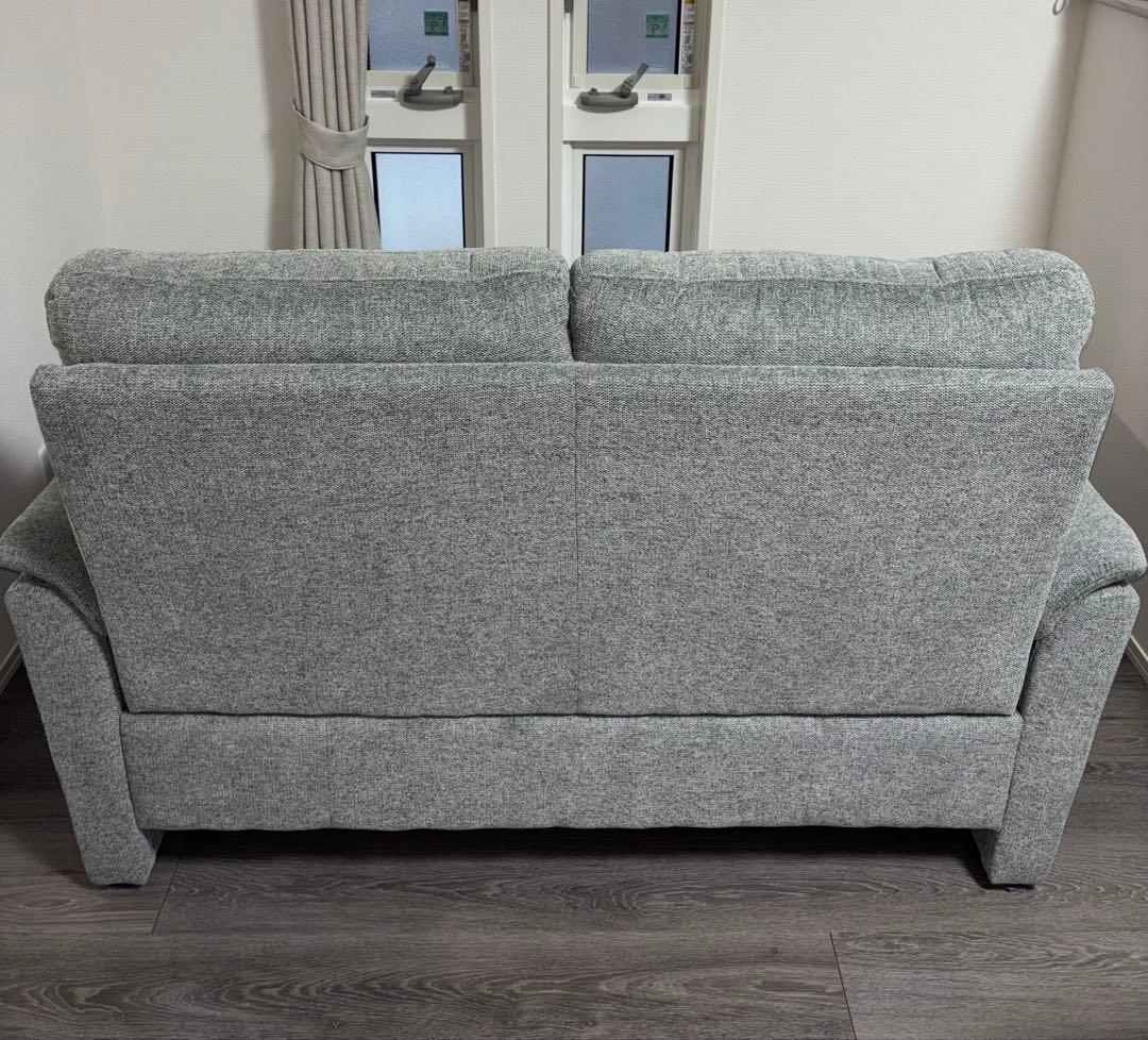 ニトリ 2人掛けソファ 布張りタイプ (ナルタ 布KD GY)