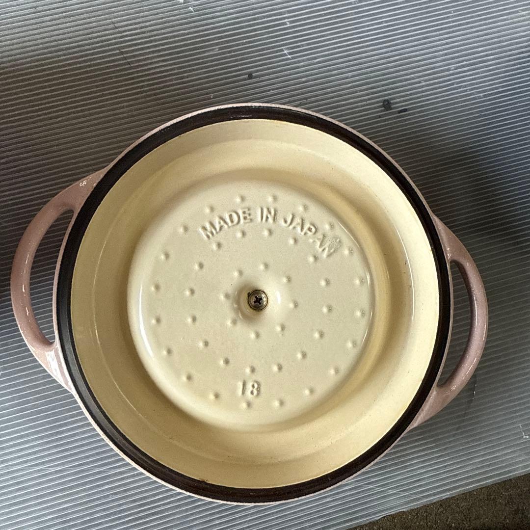 VERMICULAR 鋳鉄製 両手鍋 18cm 現状品