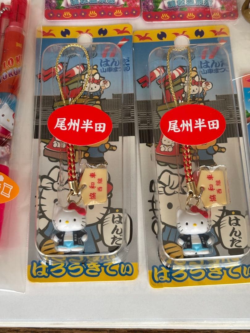 ご当地ハローキティ　ストラップ　シャーペン　8種12個セット