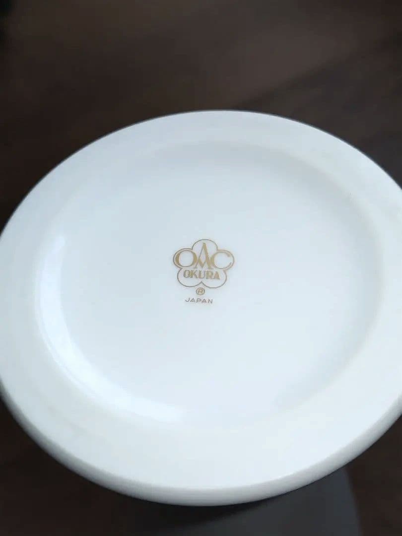 大倉陶園 金彩 ブルーローズ 317mm 花器