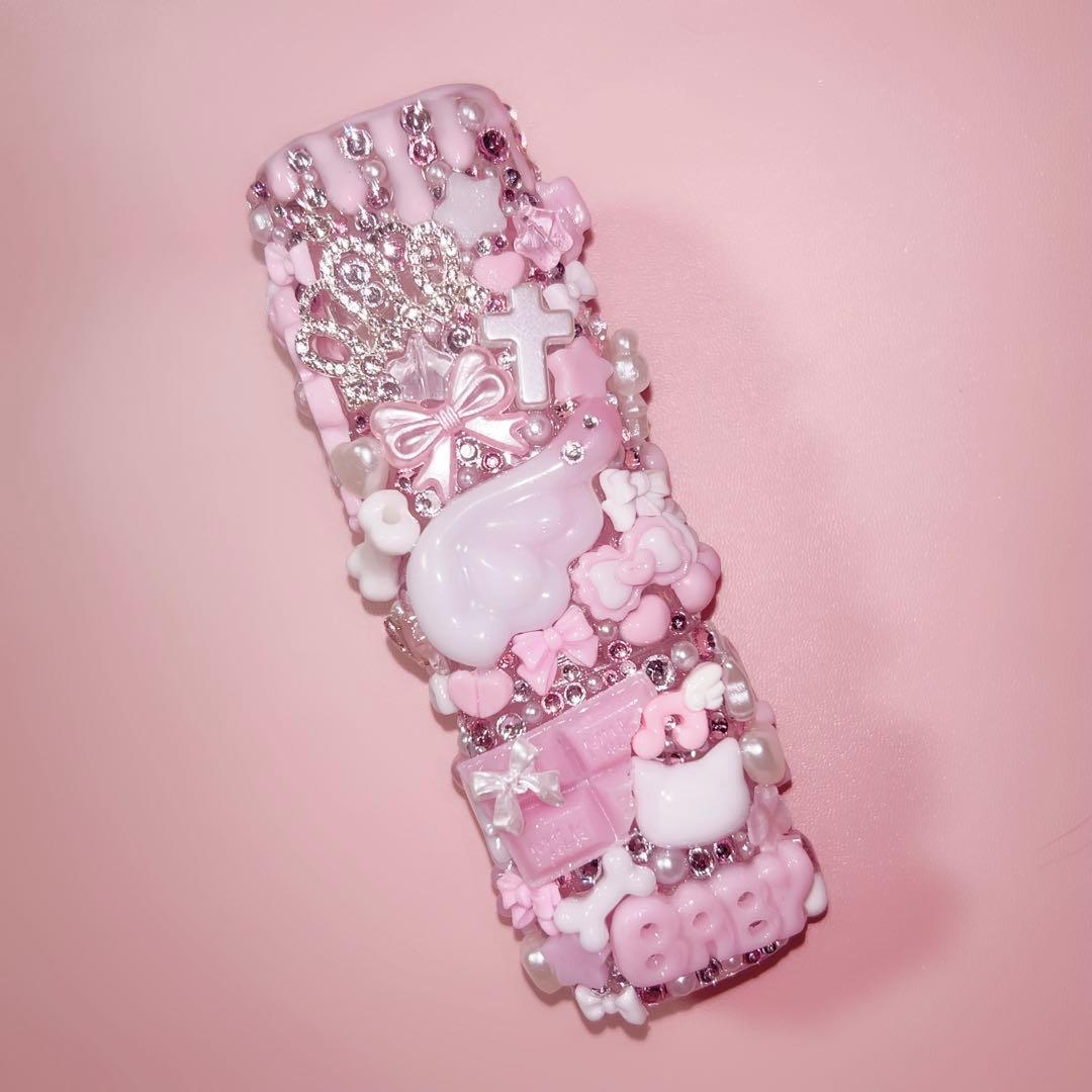 ♡ iQOSケースデコ ピンク 量産型 平成女児 ♡