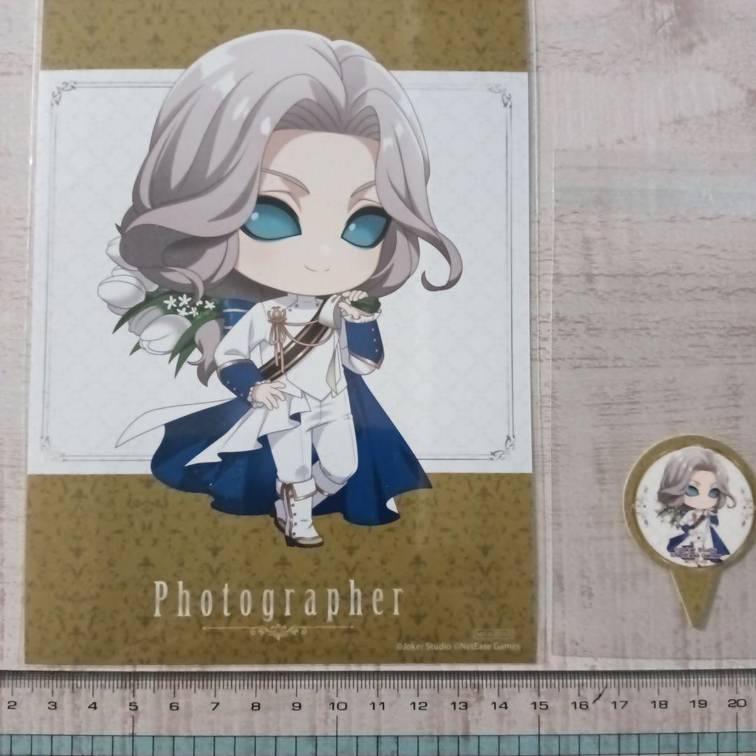 第五人格 ザキャラカフェ 写真家 缶バッジ&チェキ風カード デカブロマイド