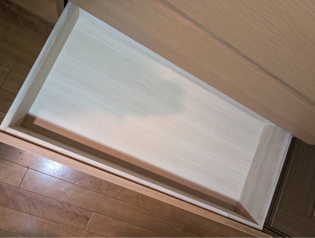 ■送料込■無印良品 6段チェスト オーク材 たんす 棚 衣類収納 脚付