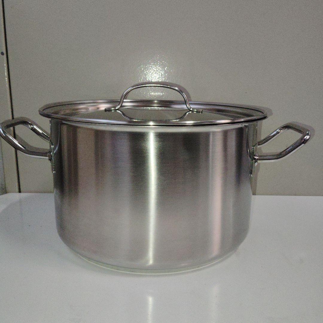 値下げ　純 ステンレス製　 半寸胴鍋