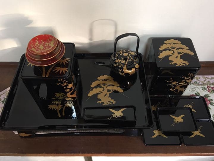 輪島塗り 重箱 屠蘇器豪華セット 蔵出し