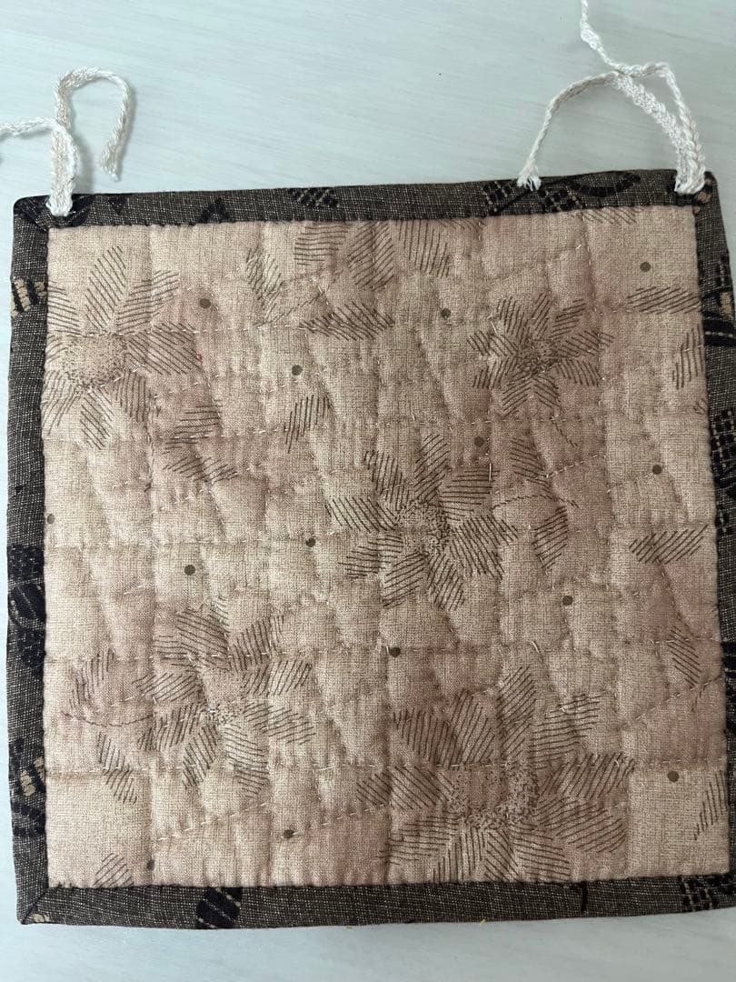 ヘキサゴン　パッチワーク　タペストリー　ハンドメイド