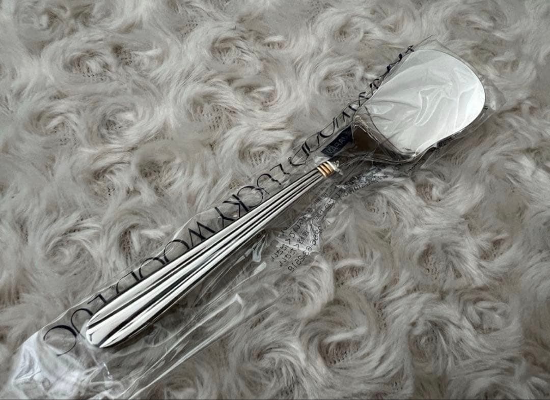 ラッキーウッド カトラリーセット　サントラル（金彩）スプーン＆フォークセット