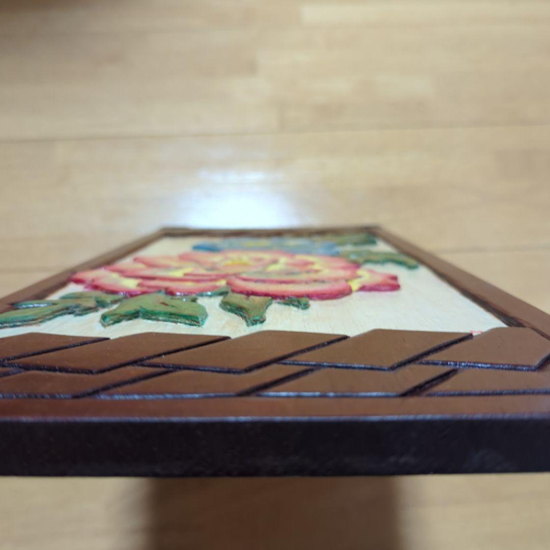 手彫り立体壁掛け ボタン