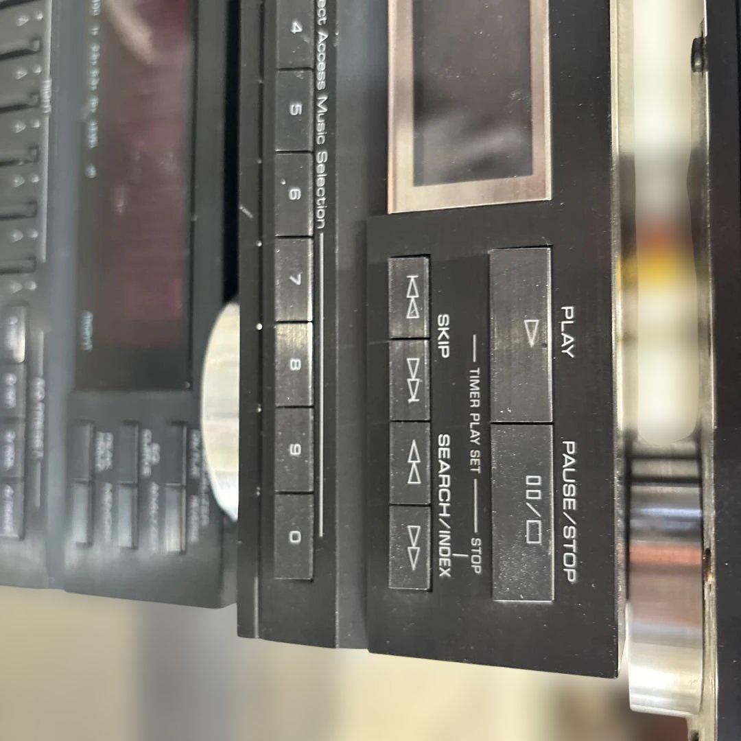 YAMAHA CD カセットテープ コンポ サラウンド機能付き 通電OK