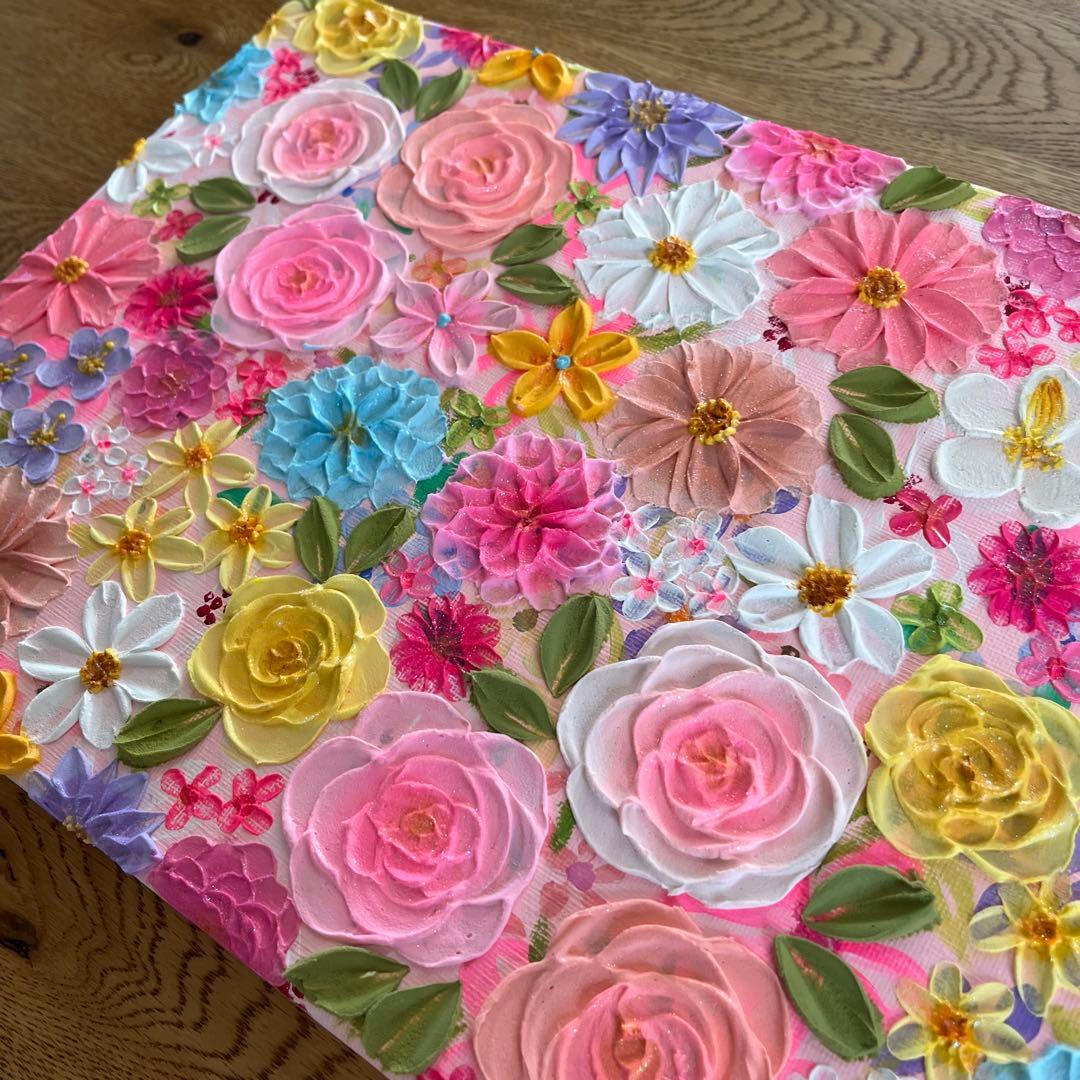 絵画 フラワーアート 花の絵 花柄 ボタニカル 花図鑑　花