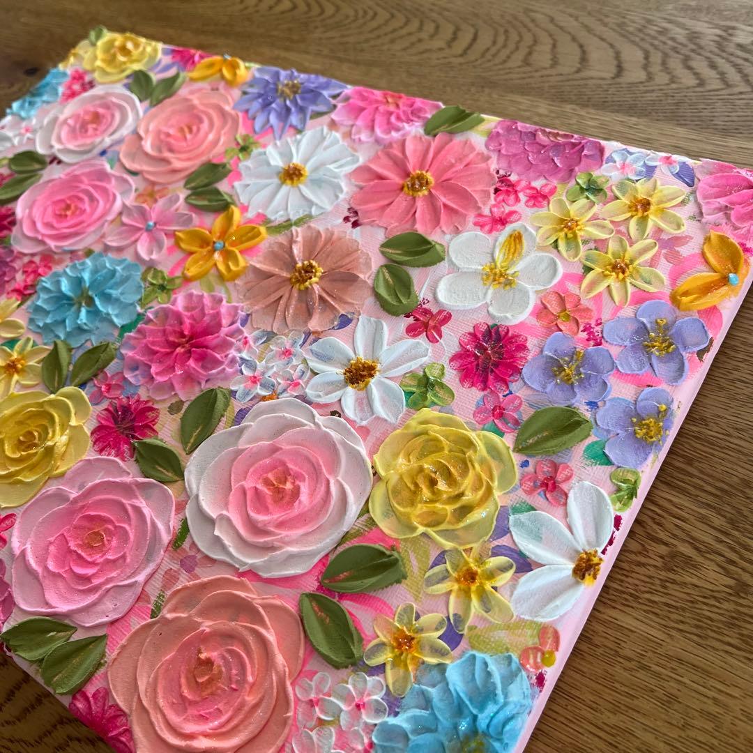 絵画 フラワーアート 花の絵 花柄 ボタニカル 花図鑑　花