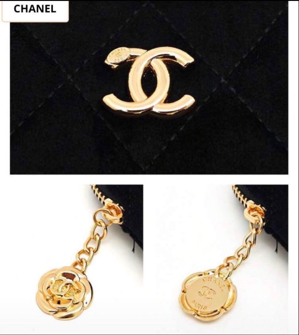 CHANEL ノベルティ　ベルベット　ポーチ　ポシェット　ショルダーバッグ