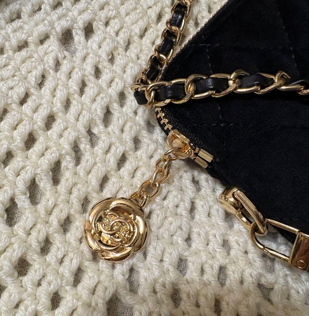 CHANEL ノベルティ　ベルベット　ポーチ　ポシェット　ショルダーバッグ
