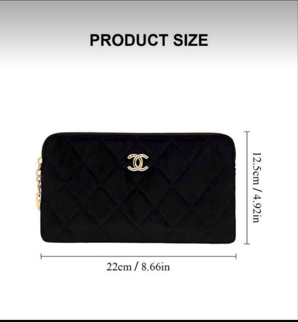 CHANEL ノベルティ　ベルベット　ポーチ　ポシェット　ショルダーバッグ