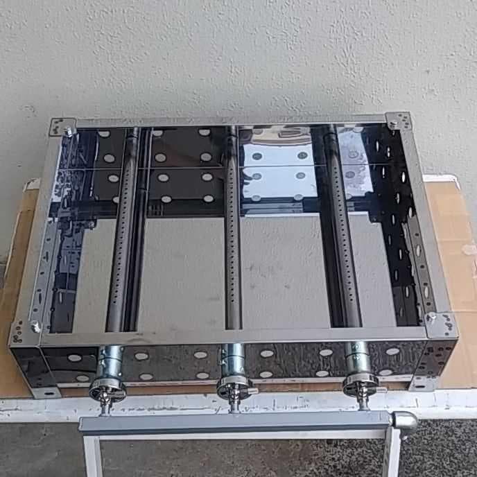 実演販売に 専用台 業務用 鉄板焼き ガスコンロ プロパン式 W600×D450