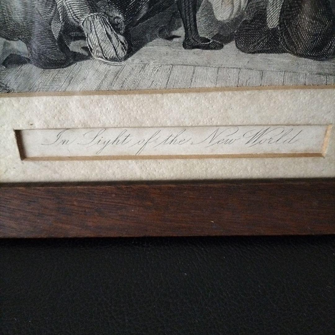 【アンティーク】 画家佐藤武造氏が100年前ロンドンで購入したと伝わる銅版画