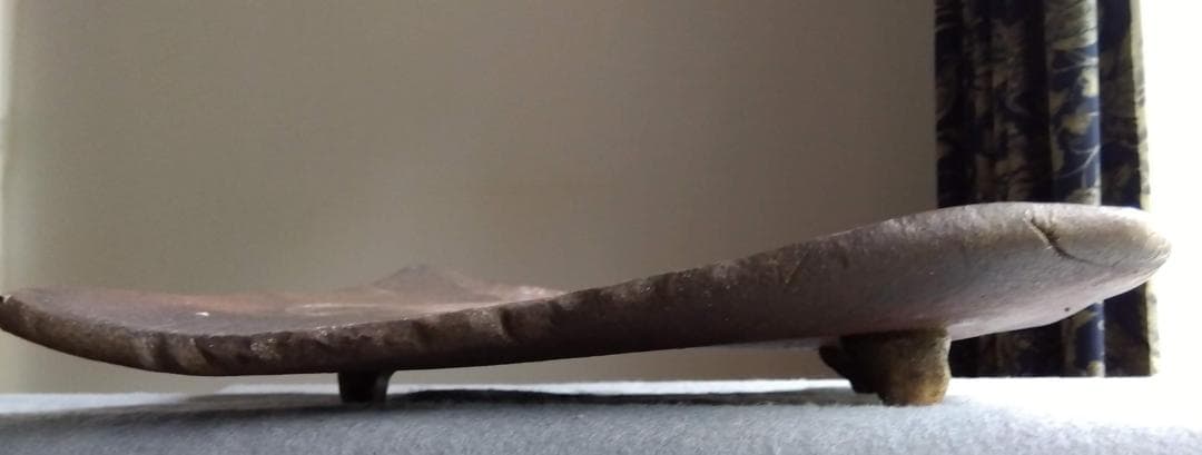 【稀少】越前焼　松井勝彦　【青ノ木窯】　自然灰釉究極美逸品巨大36cm大皿No3